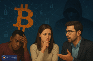 Infographic showing how futurum guides you to recover from a crypto scams