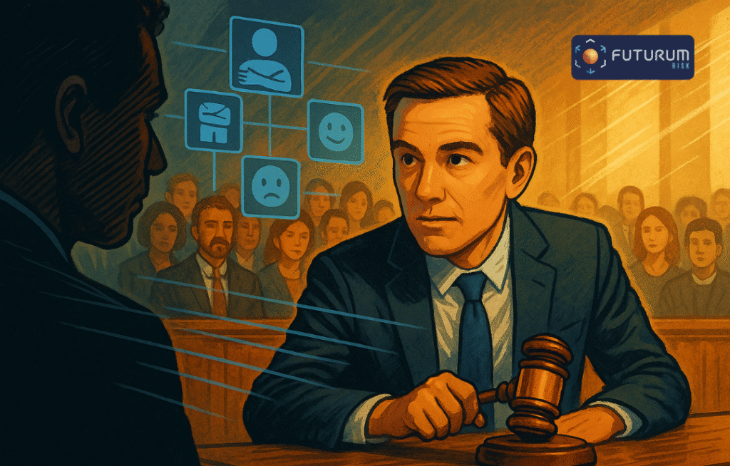Animated banner of a litigation lawyer who has utilised behavioural detection techniques to build there case