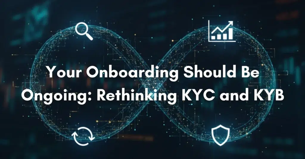 Digital depiction of an infinity sign with different blue icons representing how the onboarding process should be ongoing in modern businesses